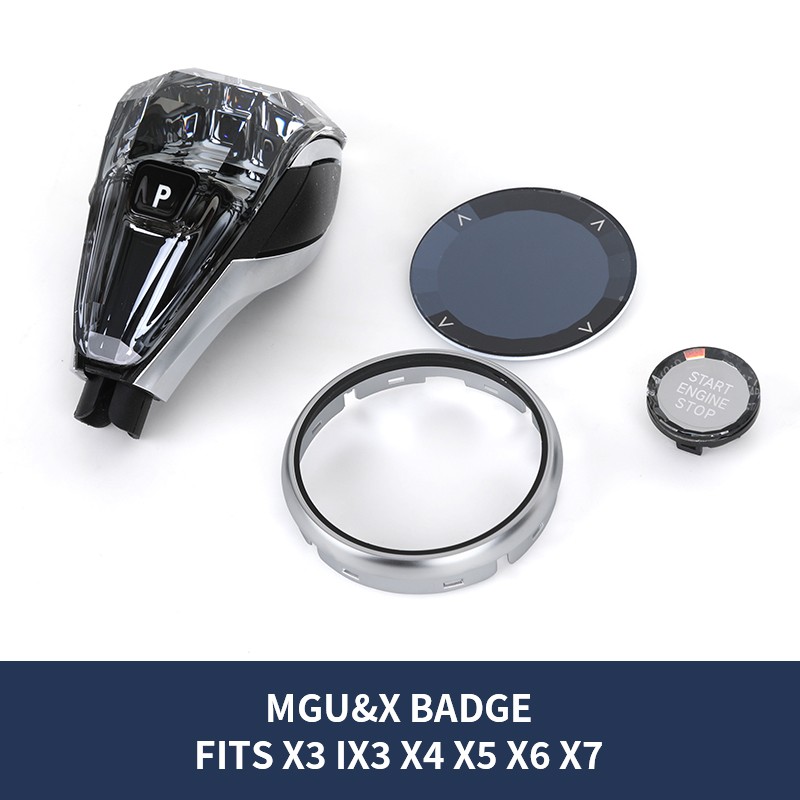 Krystal gearskifteknap til BMW X3 F25 IX3 X4 F26 X5 F15 X6 F16 X7 G07